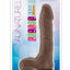 Au Naturel Mister Perfect Dildo with Balls - Chocolate - 8.5in