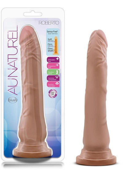 Au Naturel Roberto Dildo - Caramel/Flesh - 9in