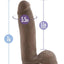 Au Naturel Sensa Feel Dildo - Chocolate - 7in