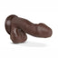 Au Naturel Troy Dildo - Chocolate - 6in