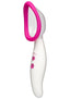 Automatic Vibrating Rechargeable Silicone Pussy Pump - Pink/White