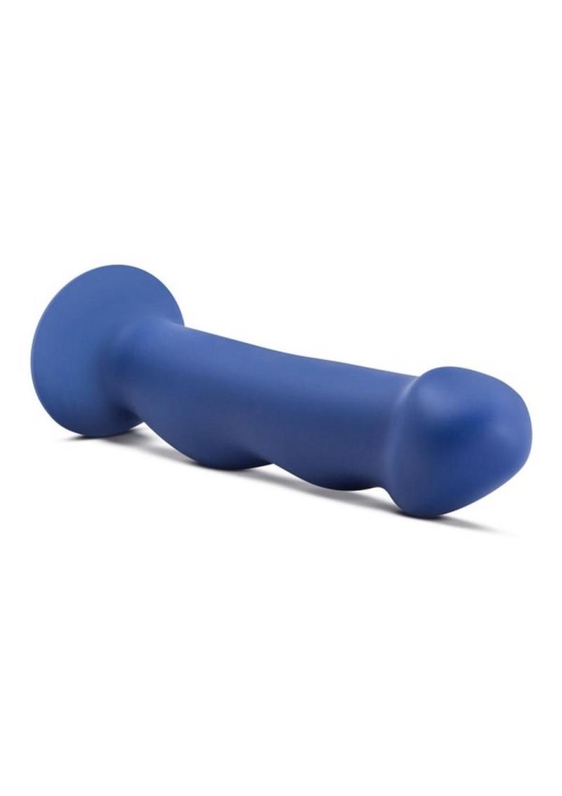 Avant D12 Suko Silicone Dildo with Suction Cup - Blue/Indigo - 8in