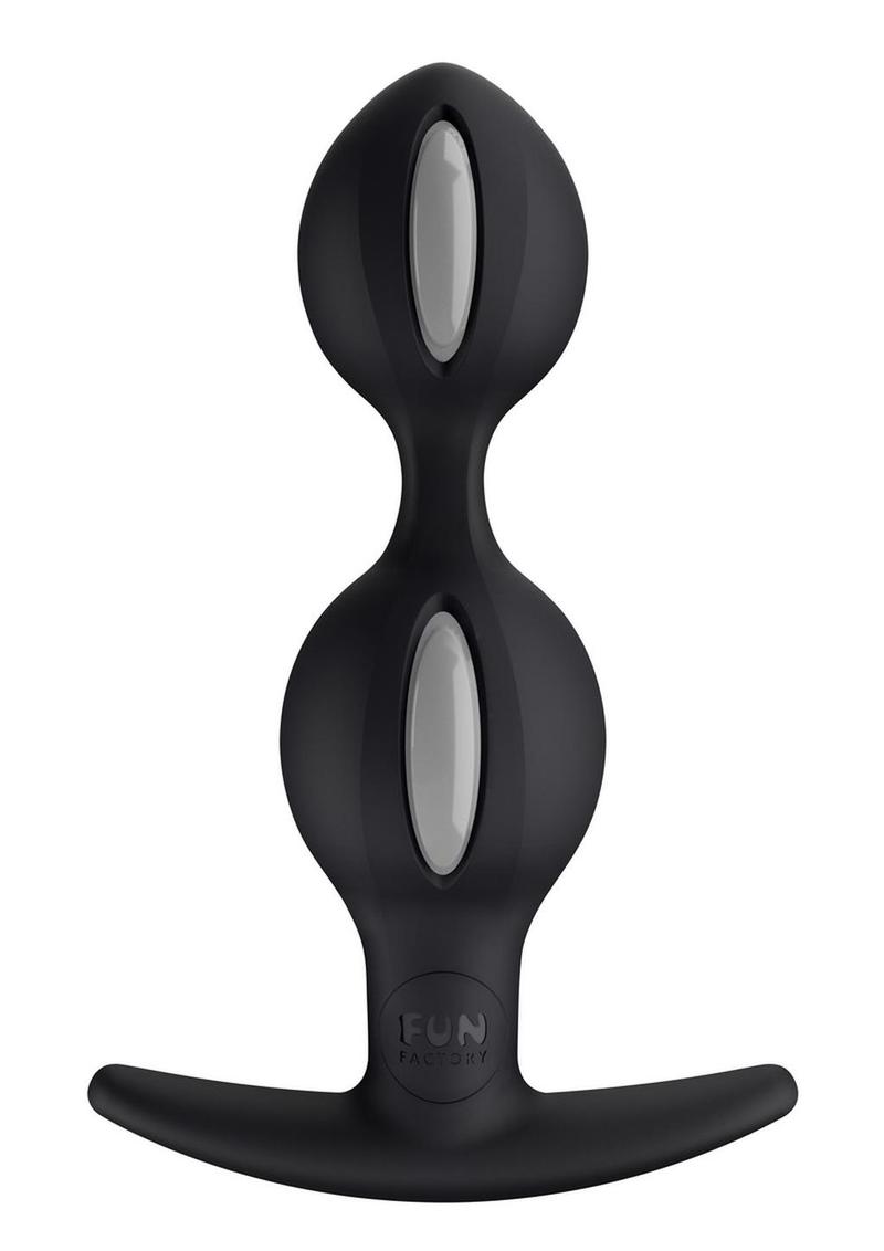 B Balls Silicone Anal Stimulator - Black/Grey