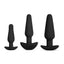 B-Vibe Anal Education Set Rechargeable Silicone Anal Play - Black