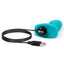 B-Vibe Rimming Petite Rechargeable Silicone Anal Plug with Remote Control - Teal