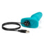 B-Vibe Rimming Plug 2 Rechargeable Silicone Anal Plug - Teal