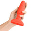 B-Vibe Rimming Plug 2 Rechargeable Silicone Anal Plug with Remote - Orange