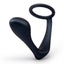 B-Vibe Ringer Silicone C-Ring and Plug - Black