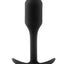 B-Vibe Snug Plug 1 Silicone Weighted Butt Plug - Black