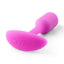 B-Vibe Snug Plug 1 Silicone Weighted Butt Plug - Fucshia - Pink