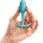 B-Vibe Snug Plug 1 Silicone Weighted Butt Plug - Green/Mint Green