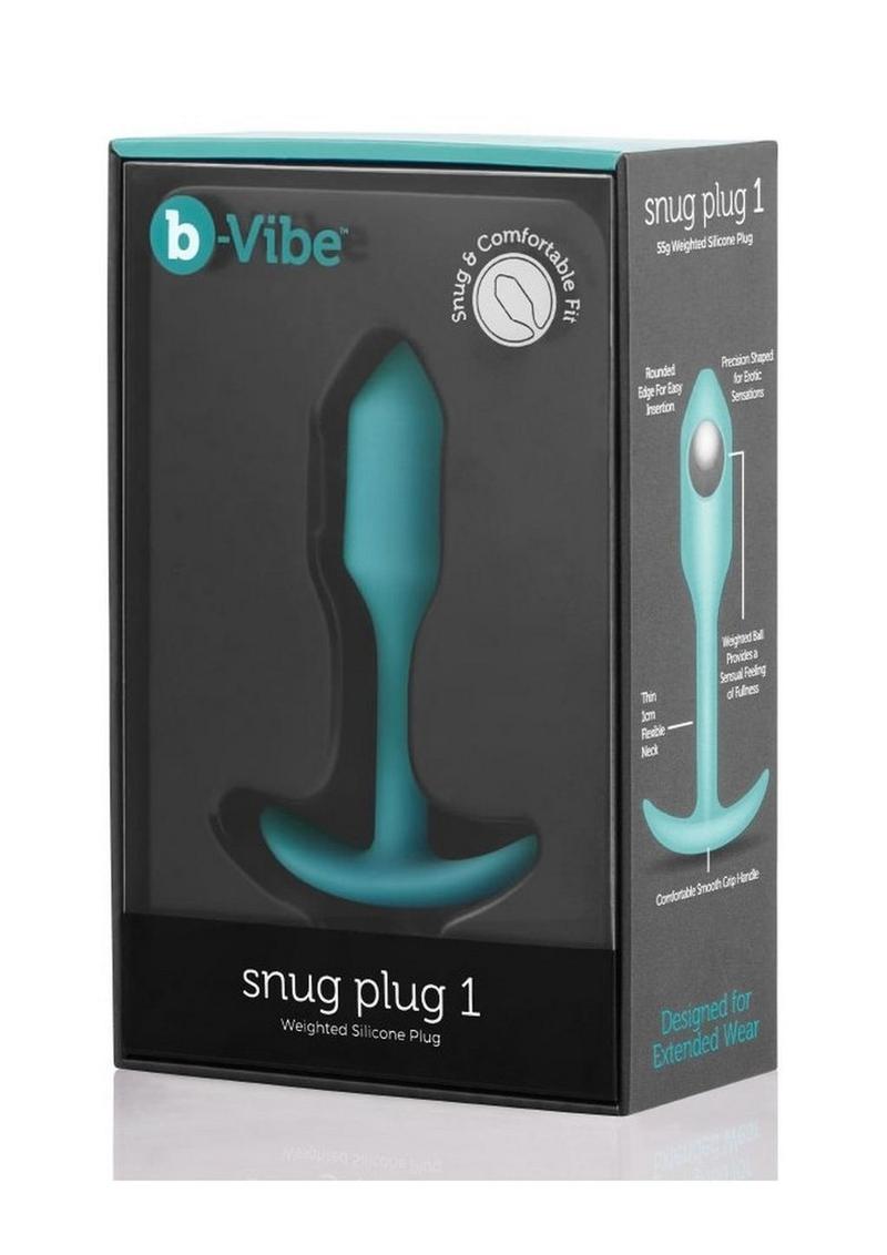 B-Vibe Snug Plug 1 Silicone Weighted Butt Plug