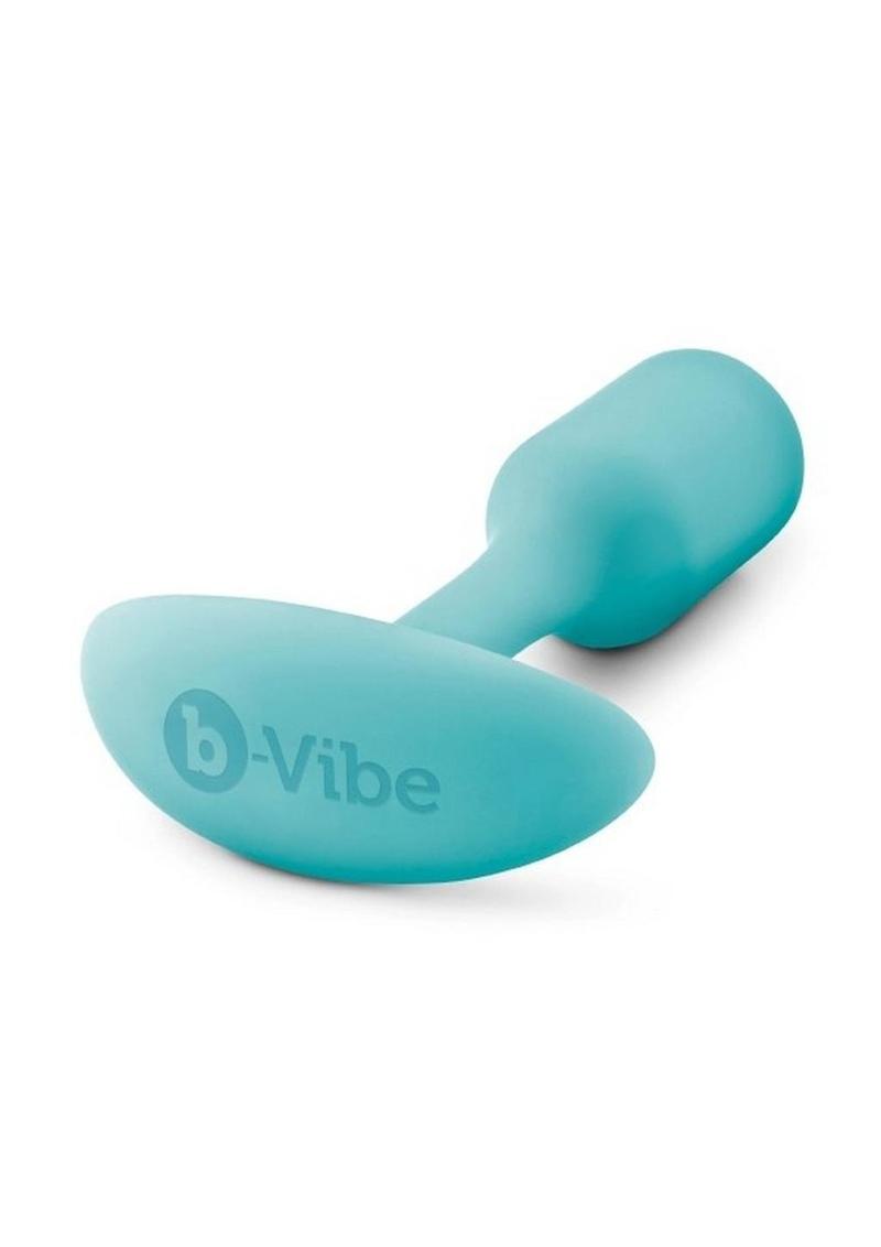 B-Vibe Snug Plug 1 Silicone Weighted Butt Plug - Green/Mint Green