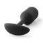 B-Vibe Snug Plug 2 Silicone Weighted Anal Plug - Black