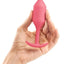 B-Vibe Snug Plug 2 Silicone Weighted Anal Plug - Coral/Orange