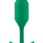 B-Vibe Snug Plug 2 Silicone Weighted Anal Plug - Green