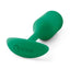 B-Vibe Snug Plug 2 Silicone Weighted Anal Plug - Green