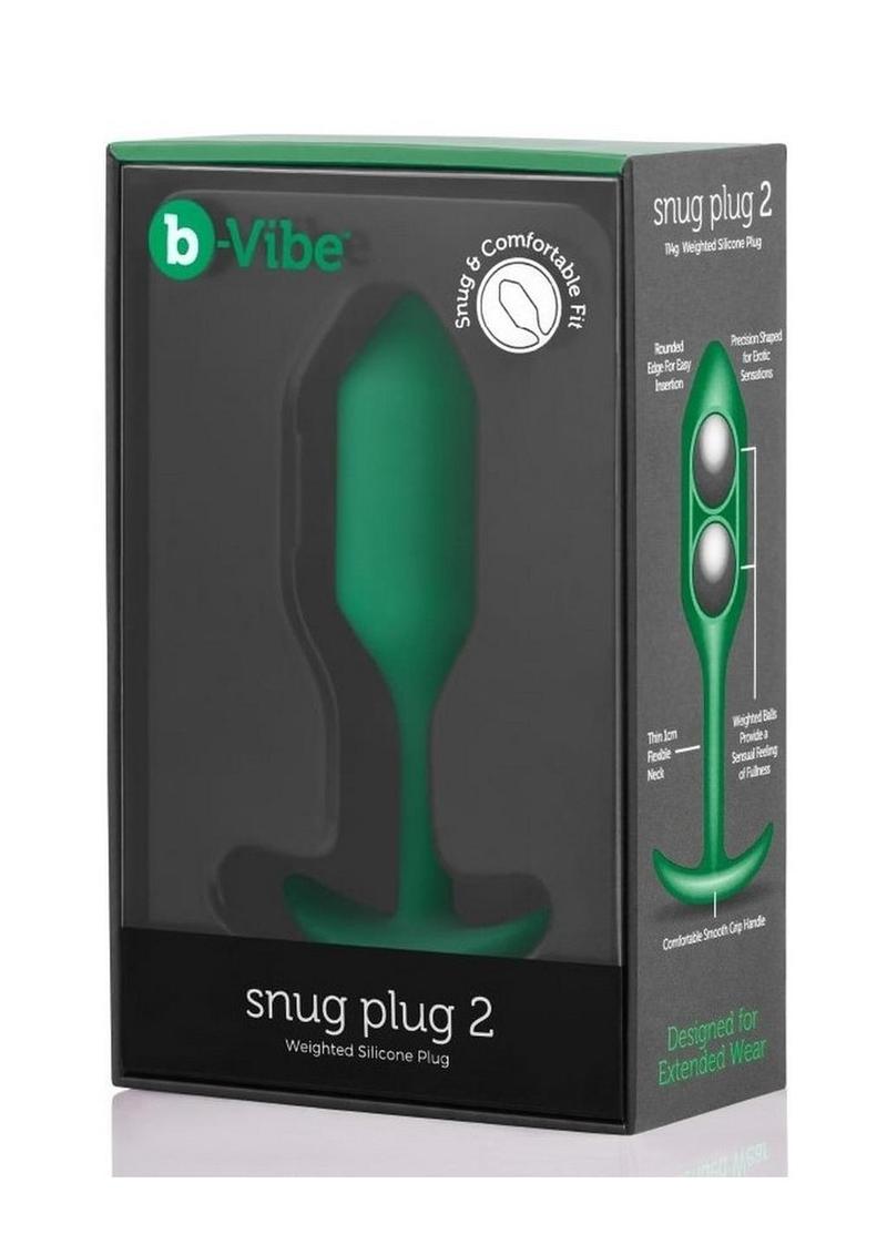 B-Vibe Snug Plug 2 Silicone Weighted Anal Plug