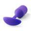 B-Vibe Snug Plug 2 Silicone Weighted Anal Plug - Purple