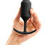 B-Vibe Snug Plug 3 Silicone Weighted Anal Plug - Black