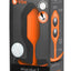 B-Vibe Snug Plug 3 Silicone Weighted Anal Plug - Orange