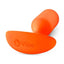 B-Vibe Snug Plug 3 Silicone Weighted Anal Plug - Orange