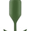 B-Vibe Snug Plug 4 Silicone Weighted Anal Plug - Army Green/Green