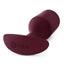 B-Vibe Snug Plug 5 Silicone Weighted Anal Plug - Dark - Red