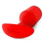 B-Vibe Snug Plug 6 Silicone Weighted Anal Plug - Red