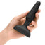 B-Vibe Trio Plug Rechargeable Silicone Anal Plug with Remote Control - Black