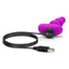 B-Vibe Triplet Anal Beads Rechargeable Silicone Beads with Remote Control - Fuchsia/Pink