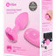 B-Vibe Vibrating Heart Shape Jewel Rechargeable Silicone Anal Plug with Remote