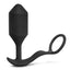 B-Vibe Vibrating Snug and Tug Rechargeable Silicone Cock Ring Andamp; Anal Plug