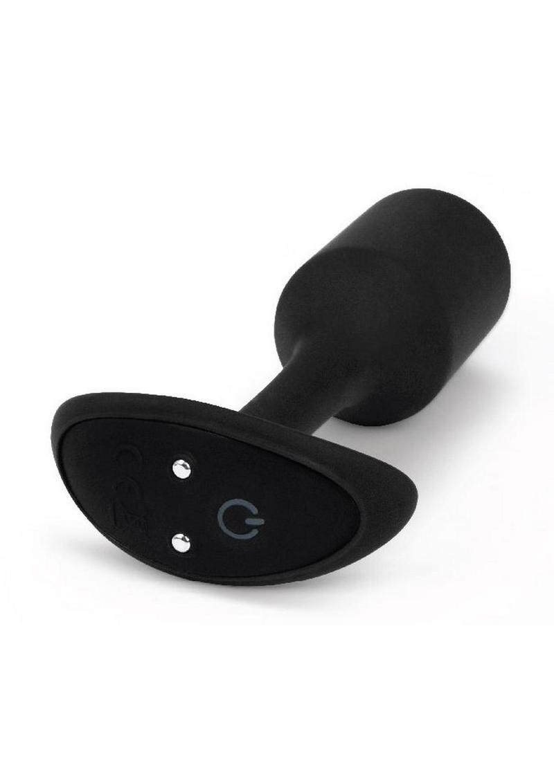 B-Vibe Vibrating Snug Plug 2 Rechargeable Silicone Anal Plug - Black