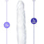 B Yours Diamond Crystal Dildo - Clear - 7.5in