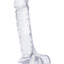 B Yours Diamond Dazzle Dildo - Clear - 9in