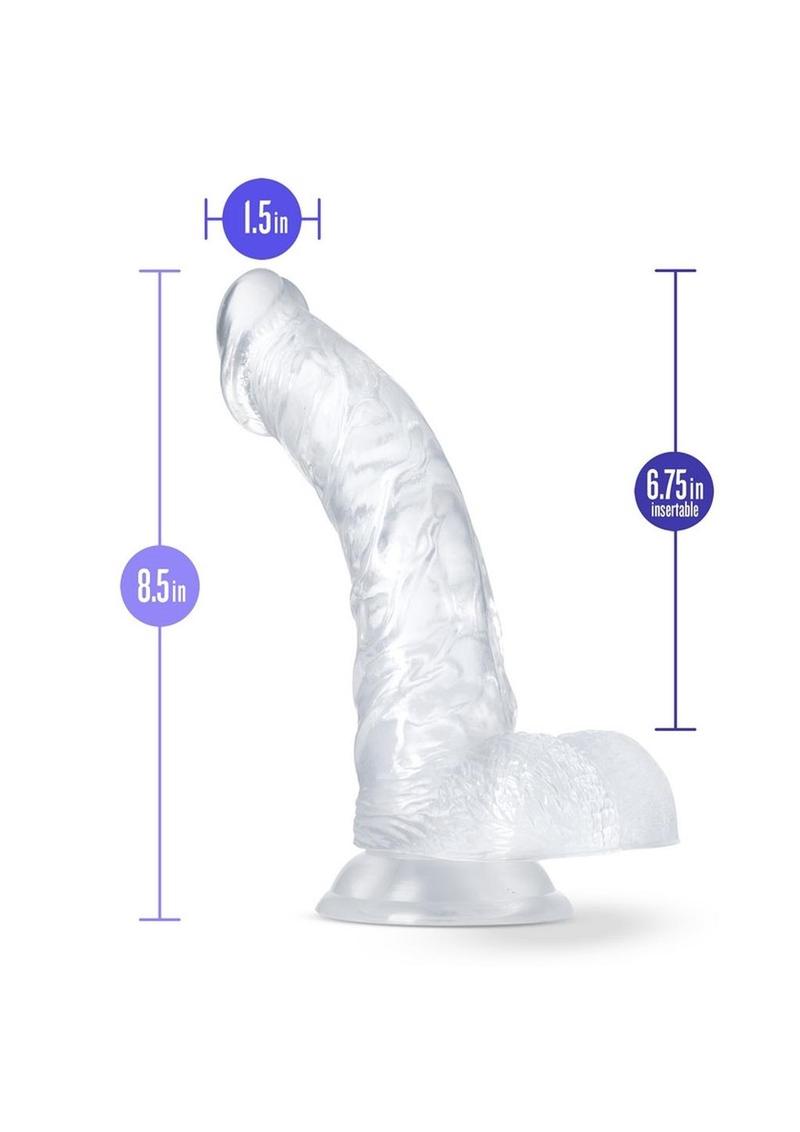 B Yours Diamond Luster Dildo - Clear - 8.5in