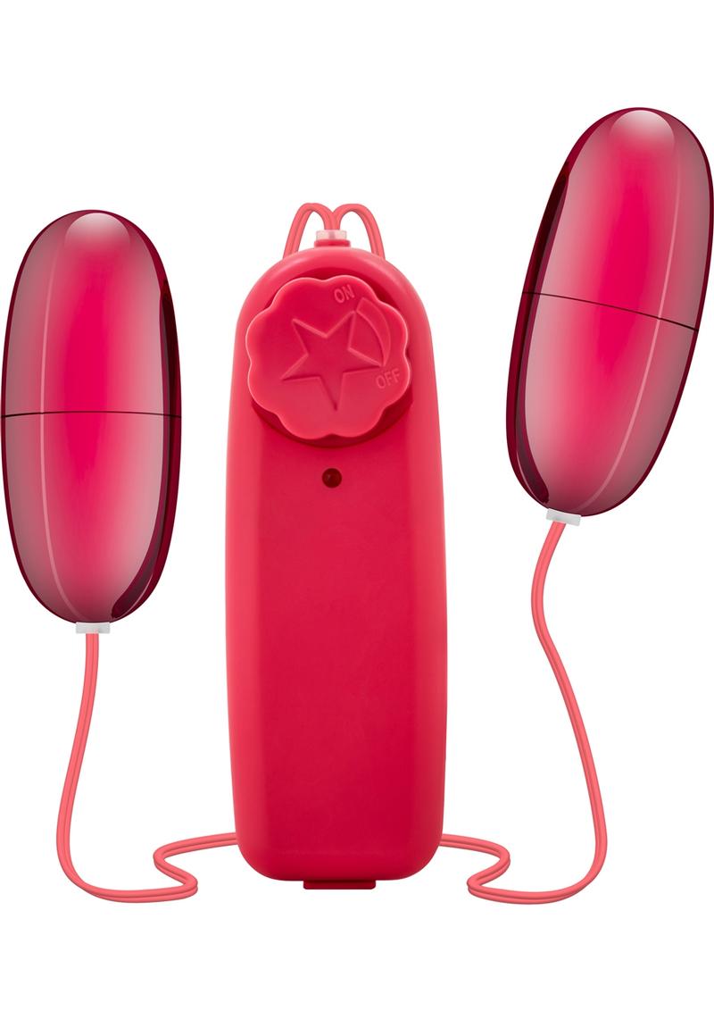 B Yours Double Pop Eggs with Remote Control - Cerise