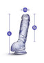 B Yours Plus Hearty N' Hefty Realistic Dildo with Suction Cup - Clear