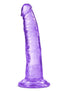 B Yours Plus Lust N' Thrust Realistic Dildo - Purple - 7.5in