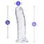 B Yours Plus Roar N' Ride Realistic Dildo - Clear - 8in
