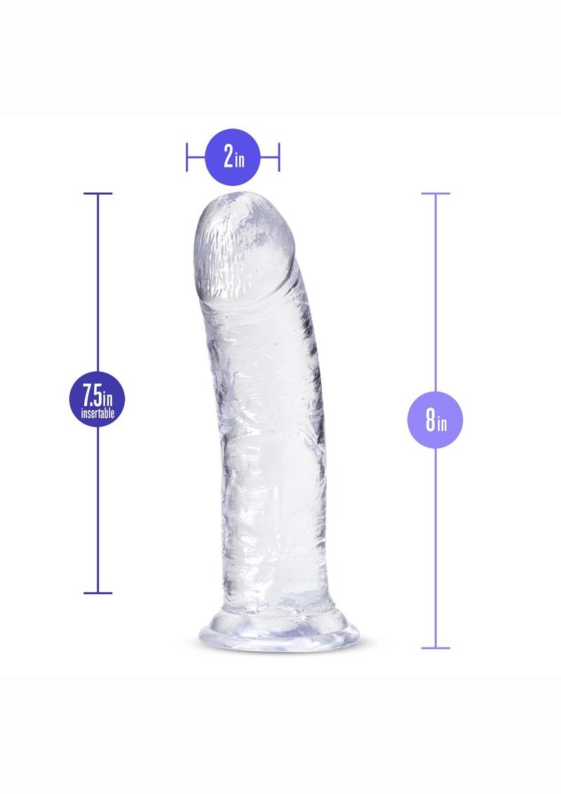 B Yours Plus Roar N' Ride Realistic Dildo - Clear - 8in