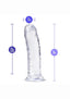 B Yours Plus Roar N' Ride Realistic Dildo - Clear - 8in