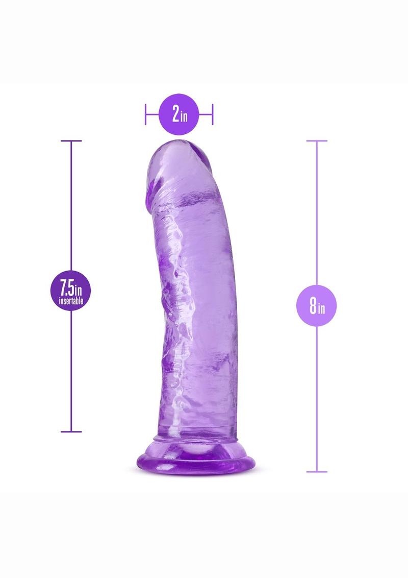 B Yours Plus Roar N' Ride Realistic Dildo - Purple - 8in