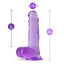 B Yours Plus Rock N' Roll Realistic Dildo with Balls - Purple - 7.25in