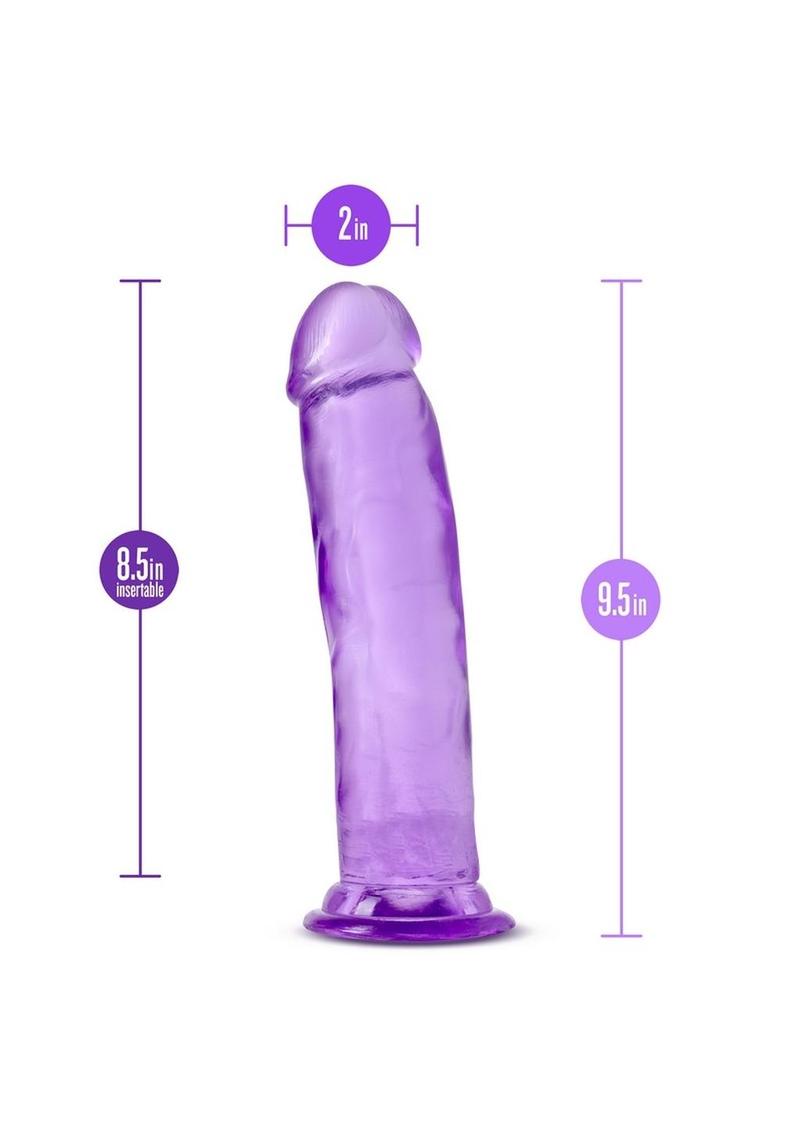 B Yours Plus Thrill N' Drill Realistic Dildo - Purple - 9.5in