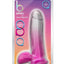 B Yours Sugar Magnolia Dildo 7in Fuschia - Clear/Pink