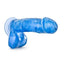 B Yours Sweet N' Hard 1 Dildo with Balls - Blue - 7in