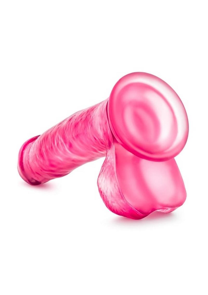 B Yours Sweet N' Hard 1 Dildo with Balls - Pink - 7in