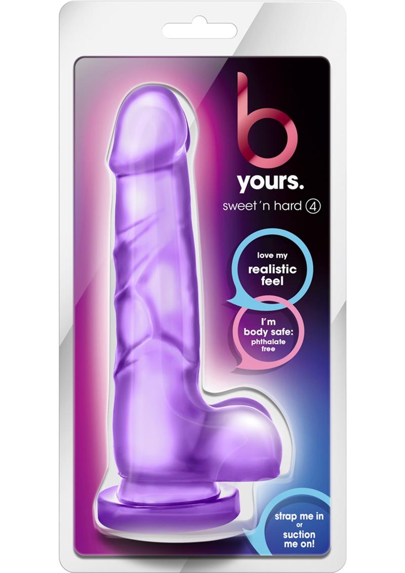 B Yours Sweet N' Hard 4 Dildo with Balls